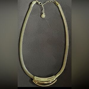 Vintage 80s gold,princess necklace,adjustable snake chain w Bib style pendent.